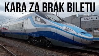 Pytanie o Pendolino: Ile wynosi kara za brak biletu?