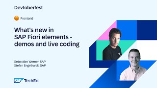 🟠 What’s new in SAP Fiori elements – demos and live coding