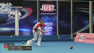 Just. 2019 World Indoor Bowls Championships: Day 2 Session 4