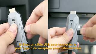 Ensemble émetteur/récepteur HDMI sans fil, installation 1 émetteur + 2 récepteurs