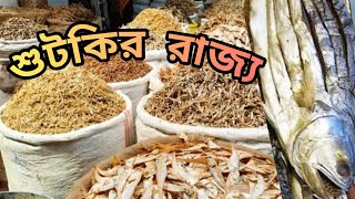 শুটকির পাইকারি বাজার।বাংলাদেশের সবচেয়ে বৃহত্তম শুটকির আড়ৎ কক্সবাজার।Onushondhan world।