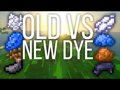 Old vs New Dyes in Minecraft Old vs New Dyes in Minecraft