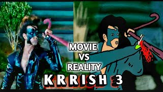 KRRISH 3 MOVIE VS REALITY !! KRRISH 3 2D ANIMATION !! DINESH KORI !!
