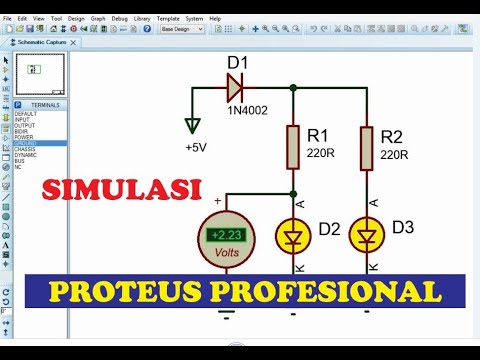 [TUTORIAL] SIMULASI RANGKAIAN ELEKTRONIKA DI PROTEUS - YouTube