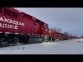 cp 8781 some nice action on cp rail around winnipeg