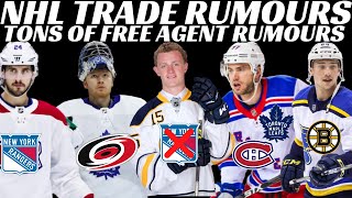 Huge NHL Trade & Free Agent Rumours - Eichel, Bruins, Canucks, Deangelo, Andersen, Danault &Hamilton
