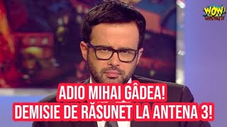 Adio Mihai Gâdea! Demisie de răsunet la Antena 3. A curs cu reproșuri din partea managementului