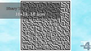 Visualization of Binary Tree Maze Generation