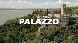 Huge Abandoned Castle on Island in Italy