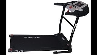 Powermax Fitness Treadmill for Cardio Workout at Home |  Foldable Motorized and Light Weight