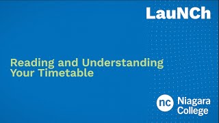 LauNCh - Reading and Understanding Your Timetable