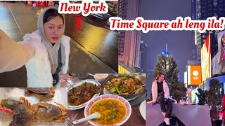 New York khawpui fang ang u lem! trip~ #timesquare leh #chinatown #vlogs #mizovlog