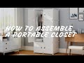 KOUSI Portable Wardrobe Closet | How to Assemble | DIY | Space Saving |