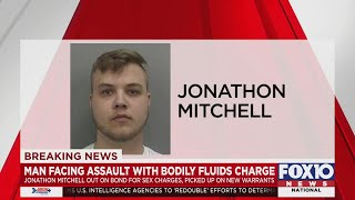 Man facing assault with bodily fluids charge