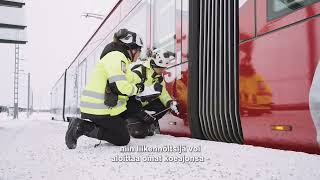 Raitiotie Santalahdesta Lentävänniemeen koeajettu 24.11.2024