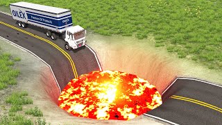 Cars vs Giant Crater ▶️ BeamNG Drive