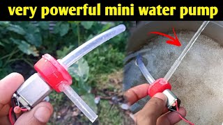 How to make mini water pump at home easy / science project / electric water pump