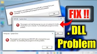 100% Solved ! How to Fix All .dll Files Missing Error In Windows 11/10