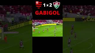 GABIGOL FAZ GOL CONTRA O FLUMINENSE FLAMENGO 1X2 FLUMINENSE #FLAMENGO #Shorts