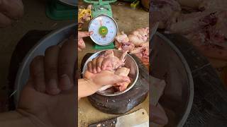 1kg makes 7 parts, Chicken cutting skills #cuttingskills #chicken #freshchicken #short #shorts