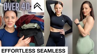 ONER ACTIVE EFFORTLESS SEAMLESS FULL REVIEW | OVER 40 | LONG SLEEVED \u0026 SHORT SLEEVED CROP TOP TRY ON