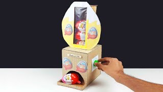 How to Make Kinder Surprise Eggs Dispenser Method #2 - Amazing DIY Kinder Joy Vending Machine