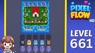 Pixel Flow Level 661 Solution Walkthrough