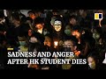 Thousands hold vigils for Hong Kong student who died after car park fall