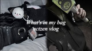 [시즈니 브이로그]what's in my bag | ライブのときのカバンの中身紹介| smt vlog |シズニブイログ| nctzen vlog🐈‍⬛