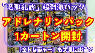 【デュエマ】金トレジャー大量！「忍邪乱武」 超刺激パック　アドレナリン 1カートン12ボックス開封動画