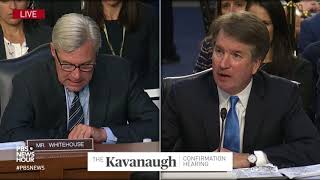 WATCH: Brett Kavanaugh says he doesn't know what role Federalist Society played in nomination