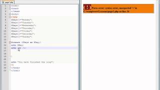 PHP Lesson 20 - The ForEach Loop in PHP