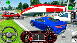 Train vs Car Smackdown in Real Driving Sim: Who Will Prevail? - Android Gameplay