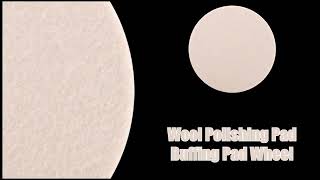 SPTA 3/4/5/6/7inch Wool Felt Polishing Pad