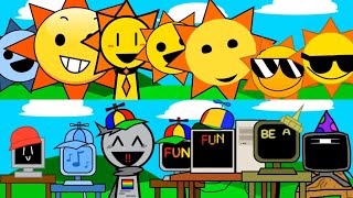 Every  Mr. Fun Computer  VS Mr. Sun Singing Together (Sprunki, Retake, Sprinkle and More)