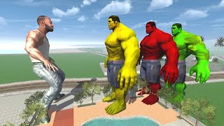 Franklin Stealing All Hulk Suits - INDIAN BIKES DRIVING 3D