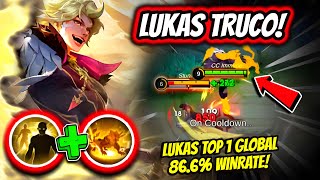 THIS COMBO WITH LUKAS SHOULD BE BANNED! LUKAS TOP 1 GLOBAL 86.6% WINRATE! | MOBILE LEGENDS