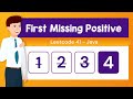 First Missing Positive - Leetcode 41 - Java