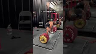 Smile at the end says it all - (500kg/1102.3lbs)