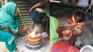 গ্রামের মুড়ি ভাজার পদ্ধতি || mori baja in village || Village Life Blogs - 16