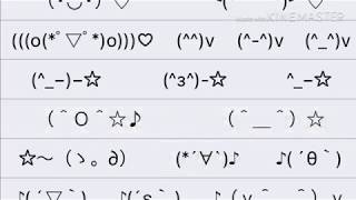 how to get cute japanese smileys (IPhone) || ƪ(˘⌣˘)ʃ