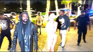 Kanye West’s wife, Bianca Censori, accessorizes her metal mesh bikini w/ stuffed animal in Miami