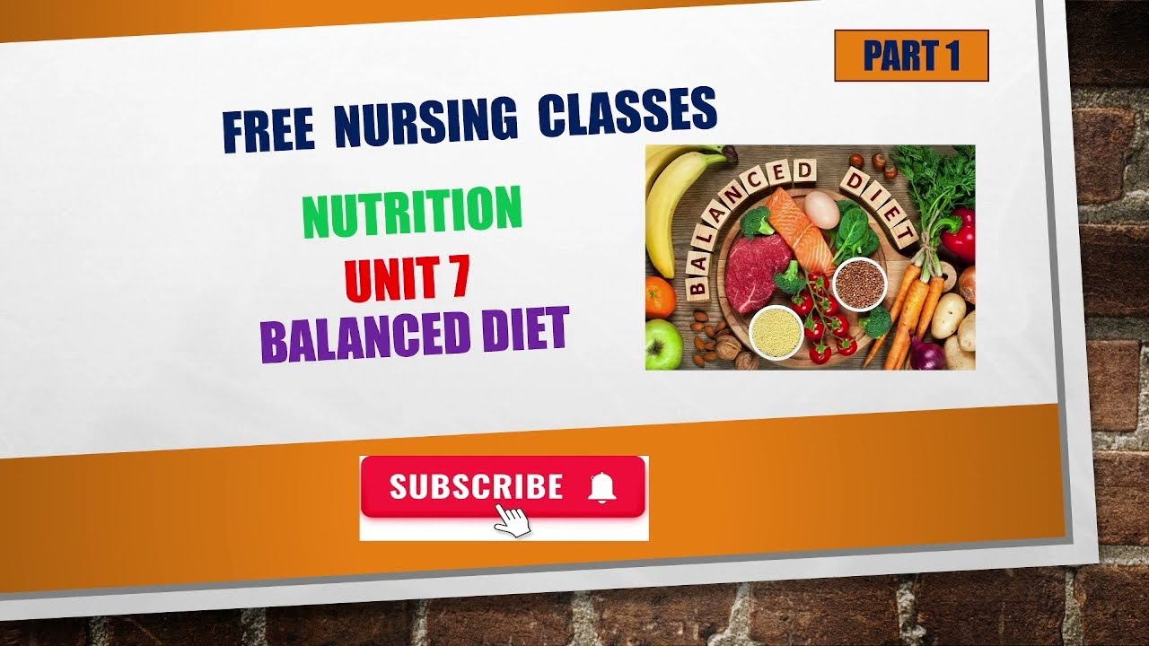 BALANCED DIET IN NUTRITION #bscnursing #secondsemester#nutrition#rguhs# ...