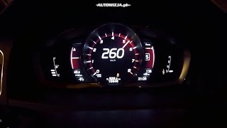 Volvo S60 Polestar 2.0 367 hp acceleration 0-260 km/h, 0-100 km/h, 0-400 m, racelogic