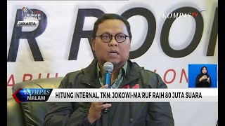 Hitung Internal, TKN: Jokowi-Ma'ruf Raih 80 Juta Suara