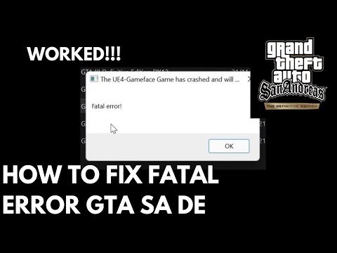 CARA MENGATASI FATAL ERROR GAMEFACE GAME HAS CRASHED GTA DEFINITIVE ...