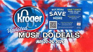 *FREEBIE* Kroger UPDATED Must Do Deals for 5/20-5/26 | Mega Sale, BOGO, Weekly Digitals & More