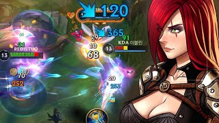 Wild Rift Katarina Fast Combo Gameplay in Season 16 (Build & Runes)