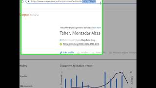 معرفة رابط الباحث على سكوبس ورقمه