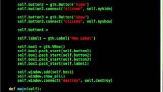 Python - GTK GUI - Tutorial #7 - Labels